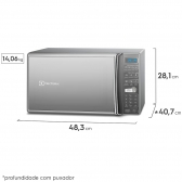 Micro-ondas 27 litros Prata