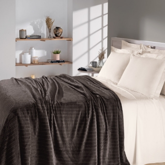 Cobertores Ambiance  Microfibra com relevo